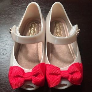 Mini Melissa pearl Mary Jane shoes size 6